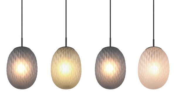 Φωτιστικό Κρεμαστό Trio Lighting FACETTE 364200417 Μαύρο Ματ (Black Mat)