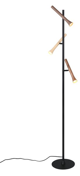 Φωτιστικό Επιδαπέδιο Trio Lighting FIATO 452010317 Μαύρο Ματ (Black Mat) 2300+3000+4000K