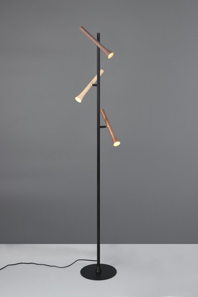 Φωτιστικό Επιδαπέδιο Trio Lighting FIATO 452010317 Μαύρο Ματ (Black Mat) 2300+3000+4000K