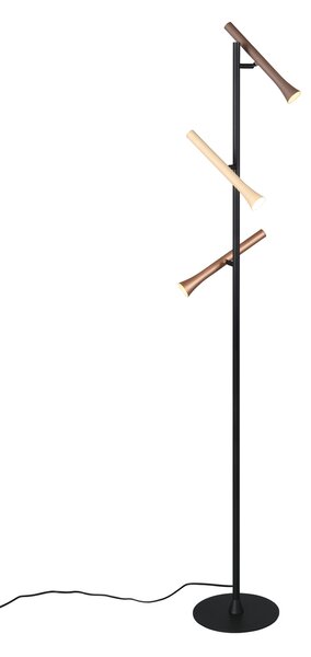 Φωτιστικό Επιδαπέδιο Trio Lighting FIATO 452010317 Μαύρο Ματ (Black Mat) 2300+3000+4000K