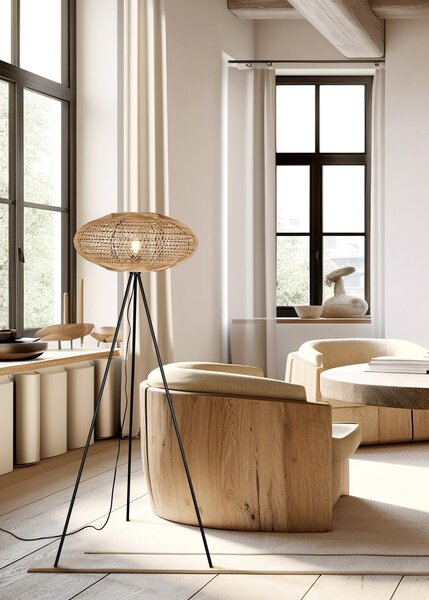 Φωτιστικό Επιδαπέδιο Trio Lighting HEDDA 412300136 Μαύρο Ματ (Black Mat)