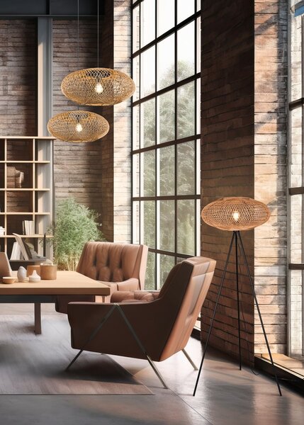 Φωτιστικό Επιδαπέδιο Trio Lighting HEDDA 412300136 Μαύρο Ματ (Black Mat)
