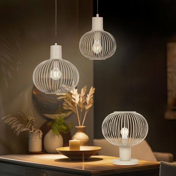Φωτιστικό Επιτραπέζιο Trio Lighting GILA 565790166 Μπεζ της άμμου (Beige Sandy)