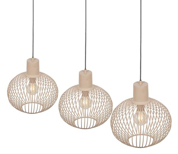 Φωτιστικό Κρεμαστό Trio Lighting GILA 365700366 Μπεζ της άμμου (Beige Sandy)
