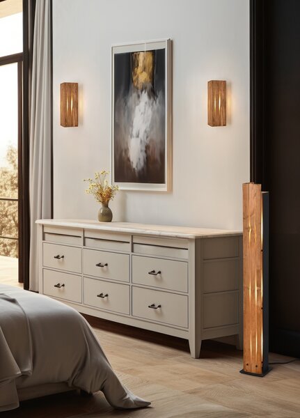 Φωτιστικό Επιδαπέδιο Trio Lighting KARUNI 463300330 Ξύλο Φυσικό χρώμα (Wood Natural Finish)