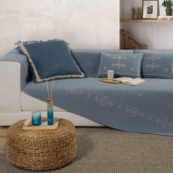 Ριχτάρι Τετραθέσιου Καναπέ (180x350) Nef-Nef Blue Collection Figerald Blue