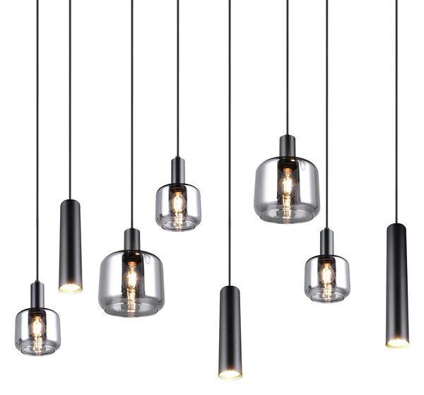 Φωτιστικό Κρεμαστό Trio Lighting MATARO 364100832 Μαύρο Ματ (Black Mat)