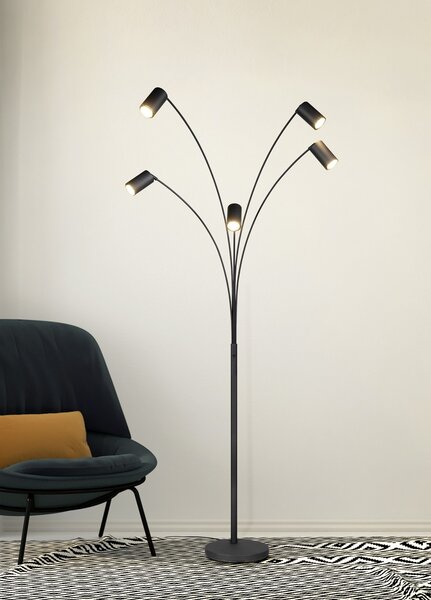 Φωτιστικό Επιδαπέδιο Trio Lighting MARLEY 412400532 Μαύρο Ματ (Black Mat)