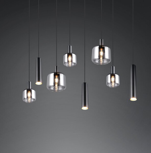 Φωτιστικό Κρεμαστό Trio Lighting MATARO 364100832 Μαύρο Ματ (Black Mat)