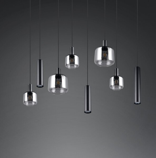 Φωτιστικό Κρεμαστό Trio Lighting MATARO 364100832 Μαύρο Ματ (Black Mat)