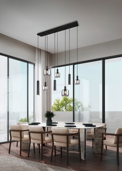 Φωτιστικό Κρεμαστό Trio Lighting MATARO 364100832 Μαύρο Ματ (Black Mat)