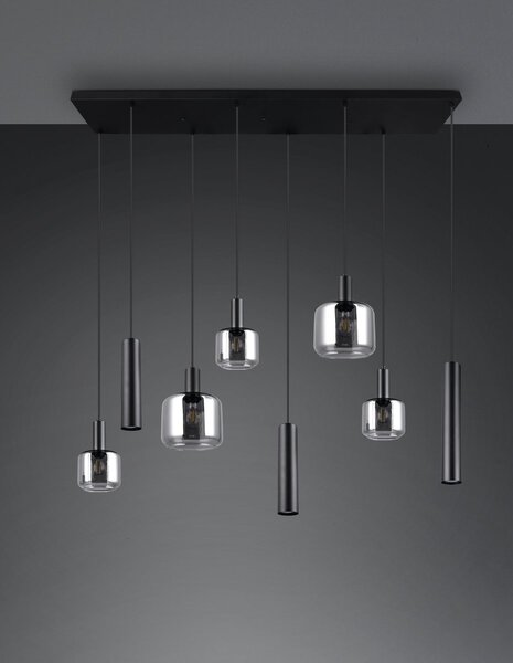 Φωτιστικό Κρεμαστό Trio Lighting MATARO 364100832 Μαύρο Ματ (Black Mat)