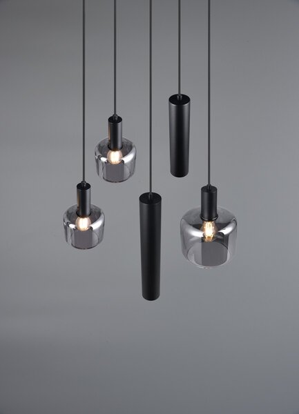 Φωτιστικό Κρεμαστό Trio Lighting MATARO 364130532 Μαύρο Ματ (Black Mat)