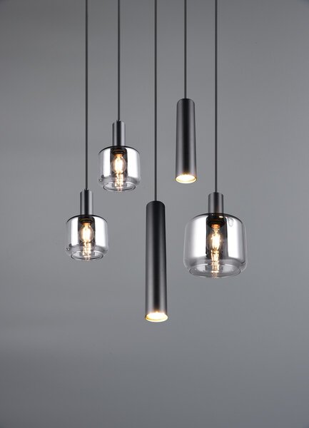 Φωτιστικό Κρεμαστό Trio Lighting MATARO 364130532 Μαύρο Ματ (Black Mat)