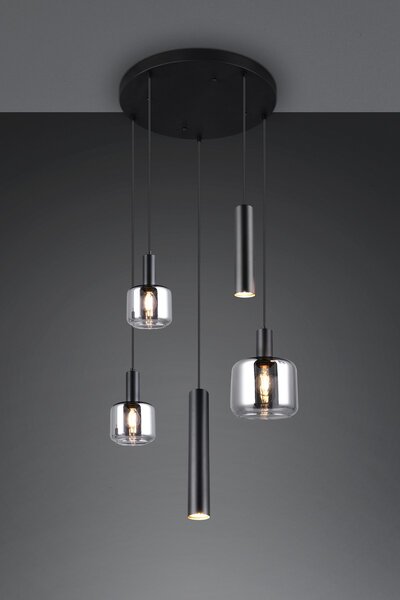 Φωτιστικό Κρεμαστό Trio Lighting MATARO 364130532 Μαύρο Ματ (Black Mat)