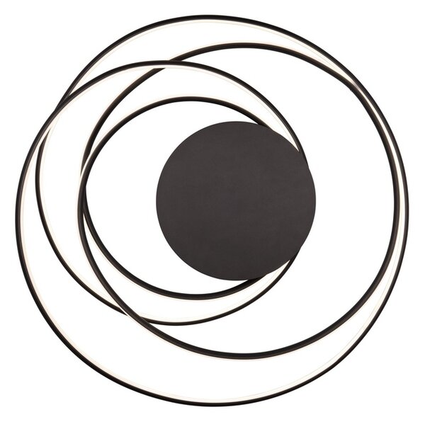 Φωτιστικό Οροφής Trio Lighting NALA 644310132 Μαύρο Ματ (Black Mat) 2300+3000+4000K