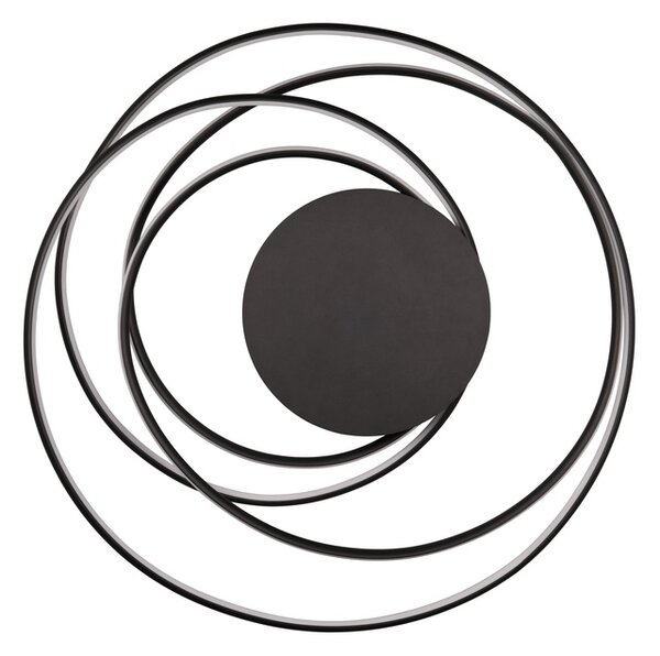 Φωτιστικό Οροφής Trio Lighting NALA 644310132 Μαύρο Ματ (Black Mat) 2300+3000+4000K