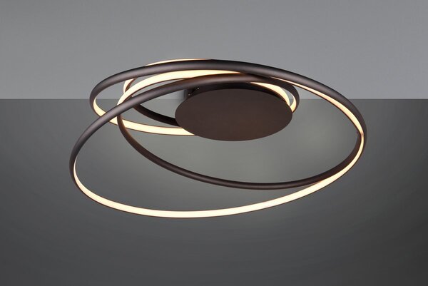 Φωτιστικό Οροφής Trio Lighting NALA 644310132 Μαύρο Ματ (Black Mat) 2300+3000+4000K