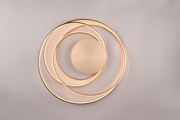 Φωτιστικό Οροφής Trio Lighting NALA 644310179 Χρυσό Χρώμα (Gold Coloured) 2300+3000+4000K