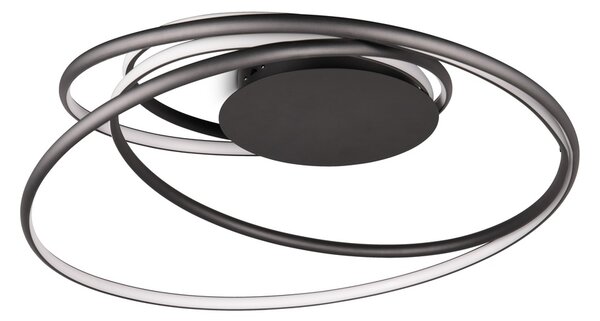Φωτιστικό Οροφής Trio Lighting NALA 644310132 Μαύρο Ματ (Black Mat) 2300+3000+4000K