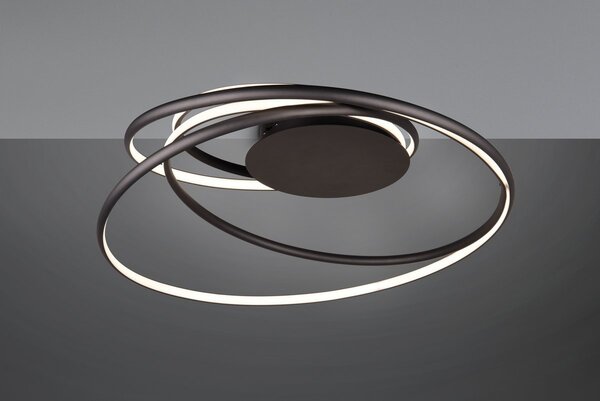Φωτιστικό Οροφής Trio Lighting NALA 644310132 Μαύρο Ματ (Black Mat) 2300+3000+4000K