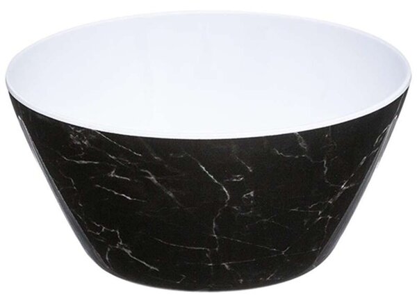 Σαλατιέρα Μελαμίνης 07.151407B Φ15cm Marble Black