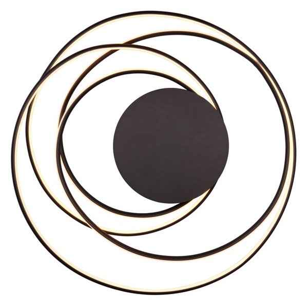 Φωτιστικό Οροφής Trio Lighting NALA 644310132 Μαύρο Ματ (Black Mat) 2300+3000+4000K