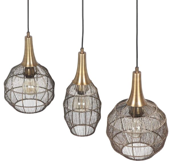 Φωτιστικό Κρεμαστό Trio Lighting SORAYA 365400304 Οξυντέ (Bronzed)