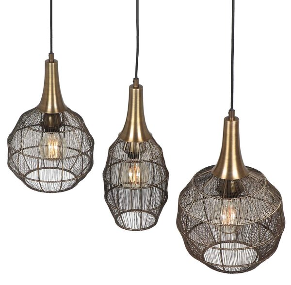 Φωτιστικό Κρεμαστό Trio Lighting SORAYA 365400304 Οξυντέ (Bronzed)