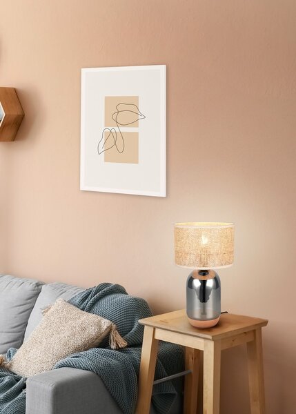 Φωτιστικό Επιτραπέζιο Trio Lighting TARA 564990157 Χρώμιο (Chrome)