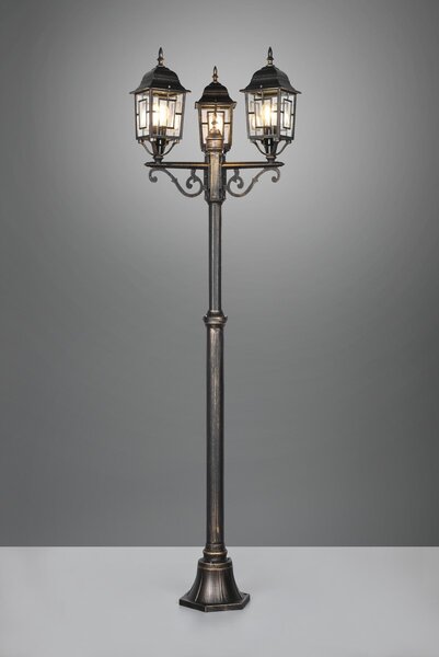 Φωτιστικό Κολόνα/Κολωνάκι Trio Lighting VOLTURNO 405960328 Αντικέ Καφέ-Σκουριά (Antique Rust)