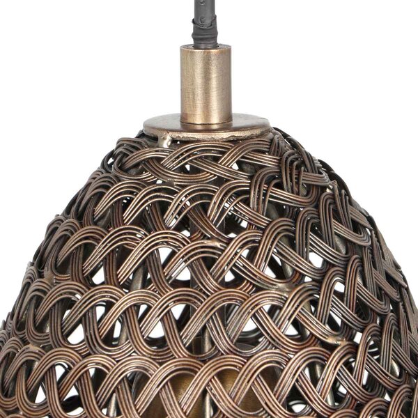 Φωτιστικό Κρεμαστό Trio Lighting ZIVA 365300104 Οξυντέ (Bronzed)