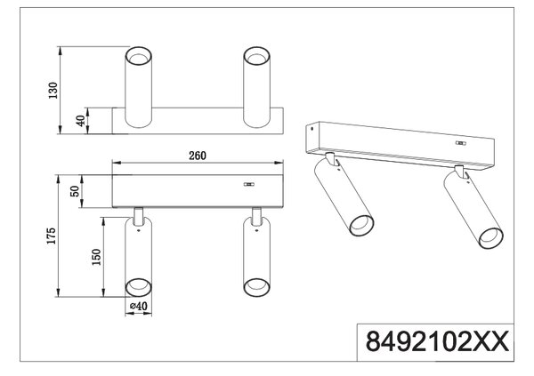 Φωτιστικό Σποτ Trio Lighting AMBALA 849210231 Λευκό Ματ (White Mat) 2300+3000+4000K