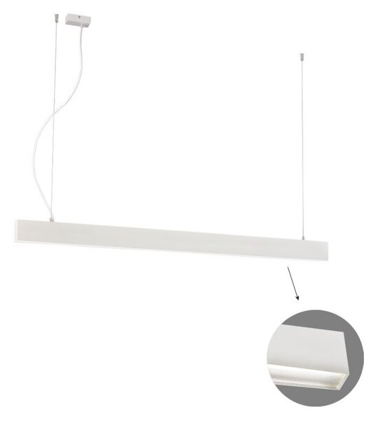 Γραμμικό Φωτιστικό Κρεμαστό Viokef Ciba 3916-00142-4-W-M-N L1420 4000K Λευκό