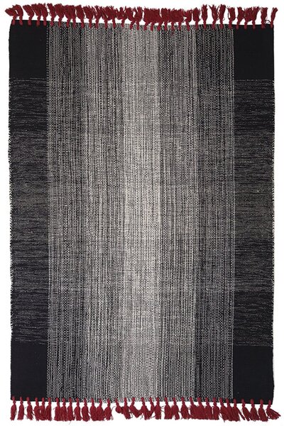 Χαλί Urban Cotton Kilim Tessa Dalia Black-Red Royal Carpet