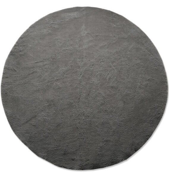 Χαλί Puffy FC7A Antislip Round Dark Grey New Plan