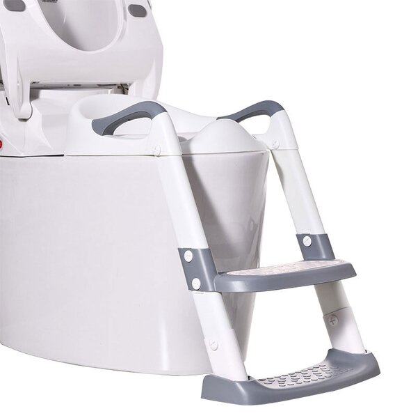 Παιδικό Κάθισμα Τουαλέτας Με Σκαλάκι Babywise Grey BW032