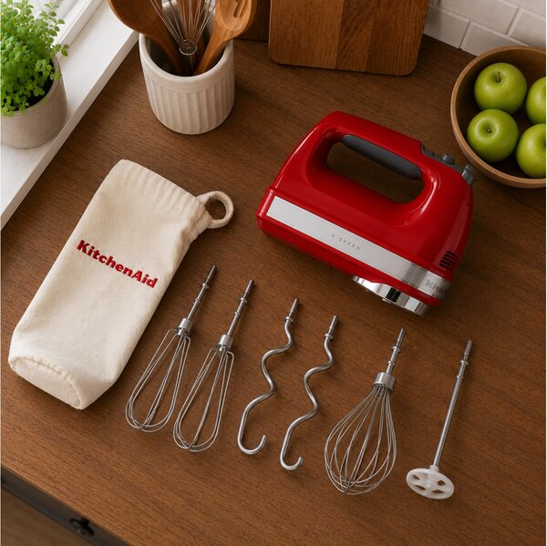 Μίξερ Χειρός KitchenAid 5KHM9212EER με ισχύ 85W και 9 ταχύτητες - Empire Red