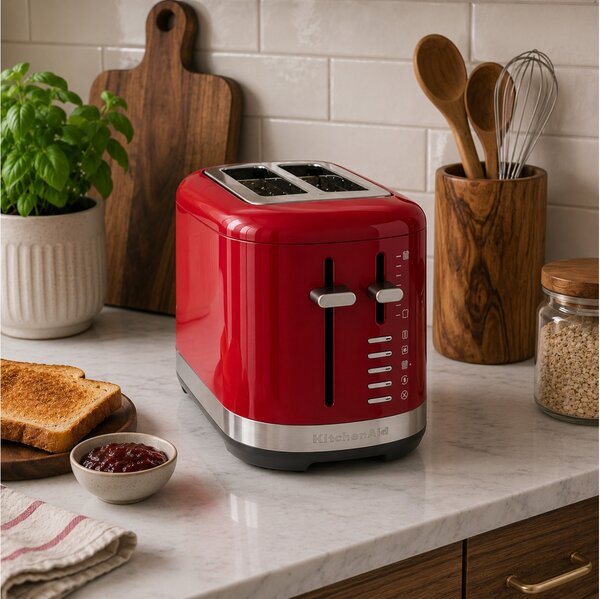 Φρυγανιέρα KitchenAid 5KMT2109EER με ισχύ 980W και χωρητικότητα 2 φέτες ψωμιού - Empire Red