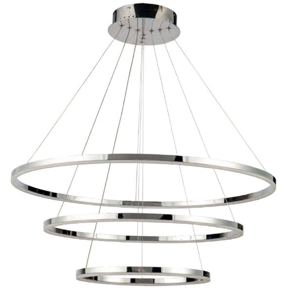 Φωτιστικό Οροφής 77-8122 Led 80-60-40cm Olympic Chrome Homelighting