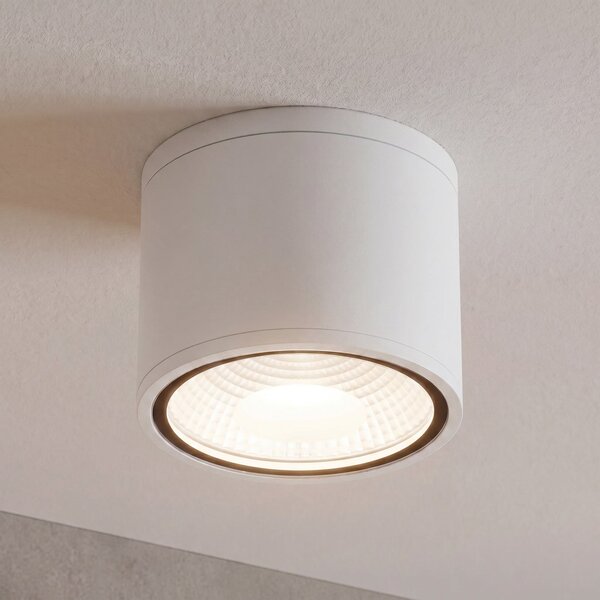ORION Προβολέας οροφής LED Sputnik IP65 Ø 14,5 cm λευκό, Λευκό, Μπάνιο, Μέταλλο, σύγχρονο, Υπαίθριος προβολέας / ακίδα εδάφους