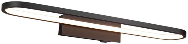 Φωτιστικό Τοίχου - Απλίκα Gianni 283779132 22W Led 60x8x15cm Black Mat Trio Lighting