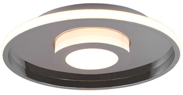 Φωτιστικό Οροφής - Πλαφονιέρα Ascari 680819306 35W Led Φ40cm 6,8cm Chrome Trio Lighting