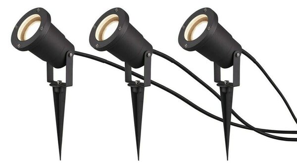 Φωτιστικό Δαπέδου Ubangi 800260342 3xGU10 28W Φ9cm 11cm Anthracite Trio Lighting