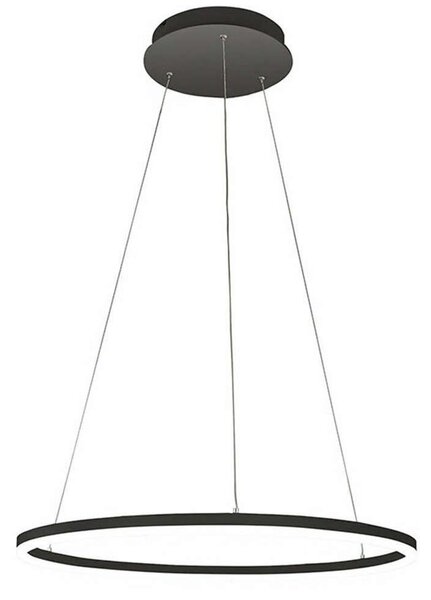 Φωτιστικό Οροφής 3508-42-101 60W Led Natural White Φ100cm 200cm Black Fabas Luce