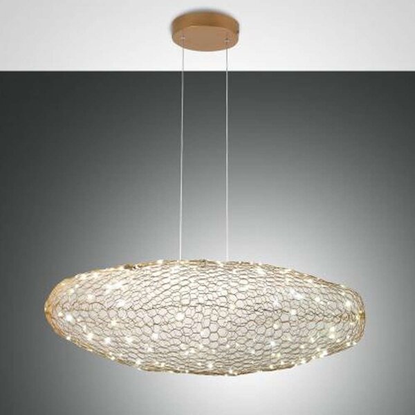 Φωτιστικό Οροφής Sumter 3693-40-225 18W Led 80x35x200cm Gold Matt Fabas Luce