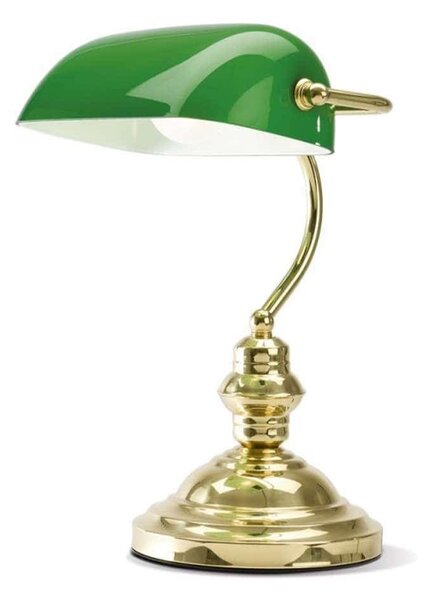 Φωτιστικό Γραφείου 4807 V 1XE27 60W 24x35cm Green-Gold Perenz