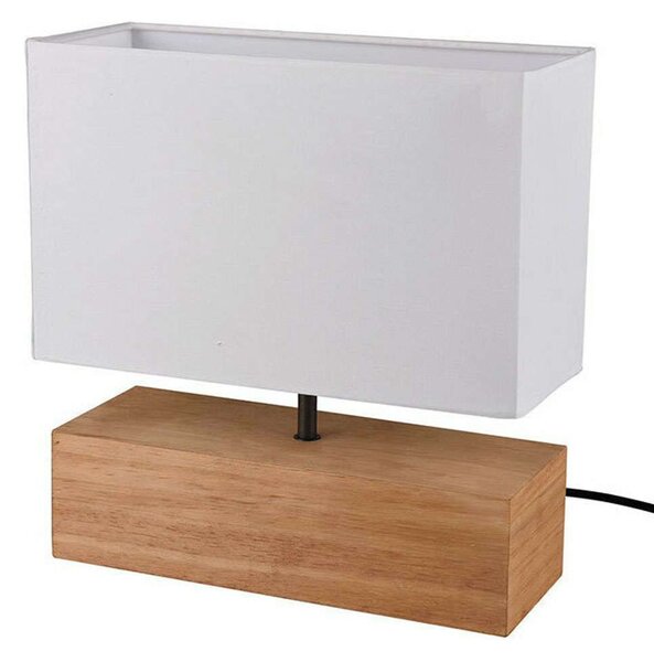 Φωτιστικό Επιτραπέζιο Woody R50181030 1xE27 60W 12x30x30cm Wood Coloured-White RL Lighting