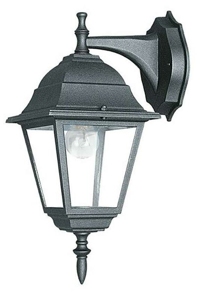 Φωτιστικό Τοίχου - Απλίκα Down Roma LANT-ROMA/AP1B 1xE27 60W 19,5x14,6x35cm Black Intec