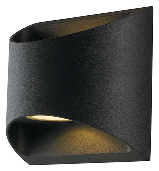 Φωτιστικό Τοίχου - Απλίκα Veyron LED-W-VEYRON NERO 7W Led 12,3x6,9x13cm Black Intec